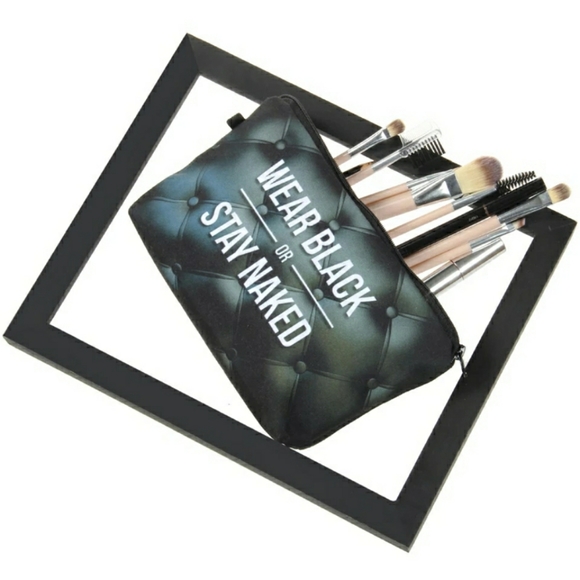 🧡IN STOCK🧡5⭐ "Wear Black..." Make Up Bag - Picture 4 of 8